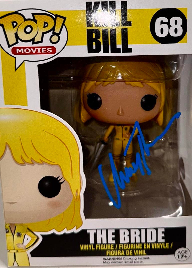 Uma Thurman Signed Funko Pop #68 The Bride (Kill Bill) - Beckett COA